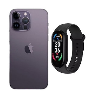 Foto 1 | Foto 1 | Iphone 14 Pro Max 128gb Morado Chip Reacondicionado + Brasalete Genérico
