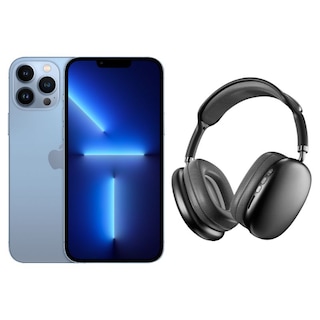 Foto 1 | Foto 1 | Iphone 13 Pro Max 256gb Azul Reacondicionado + Diadema Genérica