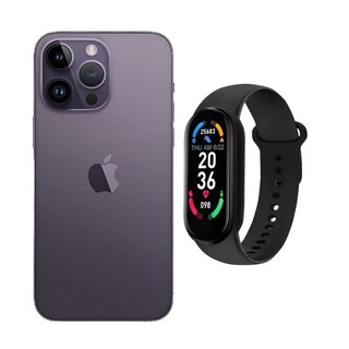 Foto 1 | Foto 1 | Iphone 14 Pro 128gb Morado E-sim Reacondicionado + Brasalete Genérico