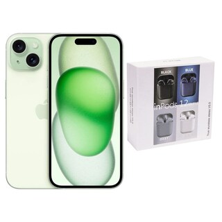 Foto 1 | Foto 1 | Iphone 15 128gb Verde E-sim Reacondicionado + Audífonos Genéricos