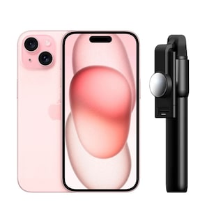 Foto 1 | Foto 1 | Iphone 15 128gb Rosa Chip Reacondicionado + Baston Bluetooth