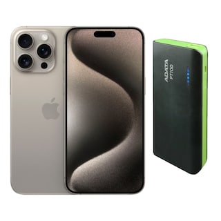 Foto 1 | Foto 1 | iPhone 15 Pro 128gb Natural Chip Reacondicionado + Power Bank 10,000mah