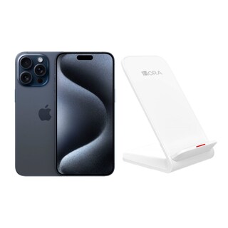 Foto 1 | Foto 1 | iPhone 15 Pro 128gb Azul Chip Reacondicionado + Base Cargador