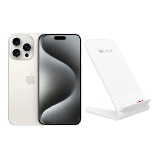 Foto 1 | Foto 1 | iPhone 15 Pro 128gb Blanco Chip Reacondicionado + Base Cargador