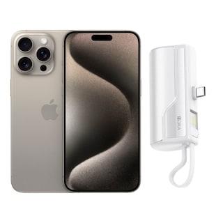 Foto 1 | Foto 1 | Iphone 15 Pro 128gb Natural E-sim Reacondicionado + Mini Power Bank