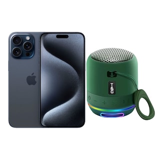 Foto 1 | Foto 1 | Iphone 15 Pro Max 256gb Azul Chip Reacondicionado + Mini Bocina