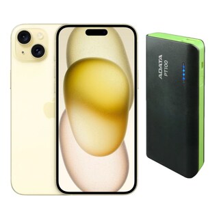 Foto 1 | Foto 1 | Iphone 15 Plus 128gb Amarillo E-sim Reacondicionado + Power Bank 10,000mah