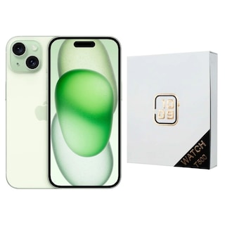 Foto 1 | Foto 1 | Iphone 15 Plus 128gb Verde Chip Reacondicionado + Reloj Genérico