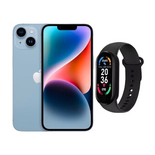 Foto 1 | Foto 1 | Iphone 14 Plus 128gb Azul Chip Reacondicionado + Brasalete Genérico