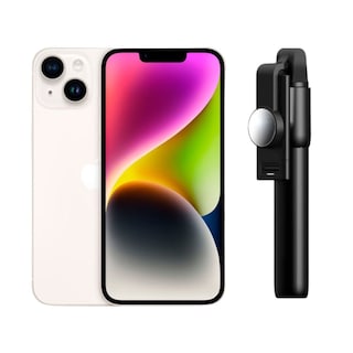 Foto 1 | Foto 1 | Iphone 14 Plus 128gb Blanco Chip Reacondicionado + Baston Bluetooth