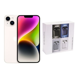 Foto 1 | Foto 1 | Iphone 14 Plus 128gb Blanco E-sim Reacondicionado + Audífonos Genéricos