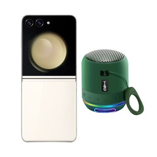 Foto 1 | Foto 1 | Galaxy Z Flip 5 256gb Crema Reacondicionado + Mini Bocina