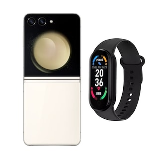 Foto 1 | Foto 1 | Galaxy Z Flip 5 256gb Crema Reacondicionado + Brasalete Genérico