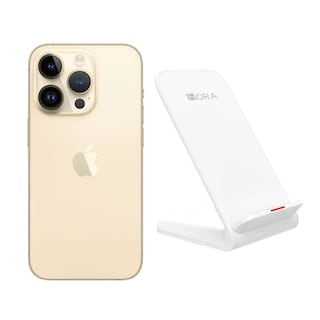 Foto 1 | Foto 1 | Iphone 14 Pro 128gb Dorado E-sim Reacondicionado Más Base Cargador