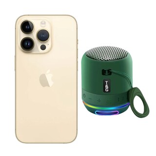 Foto 1 | Foto 1 | Iphone 14 Pro 128gb Dorado Chip Reacondicionado Más Mini Bocina