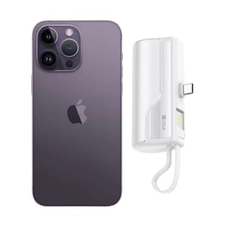 Foto 1 | Foto 1 | Iphone 14 Pro 128gb Morado Chip Reacondicionado Más Mini Power Bank