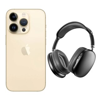 Foto 1 | Foto 1 | Iphone 14 Pro 128gb Dorado Chip Reacondicionado Más Diadema Genérica