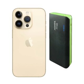 Foto 1 | Foto 1 | Iphone 14 Pro Max 128gb Dorado Chip Reacondicionado Más Power Bank 10,000mah