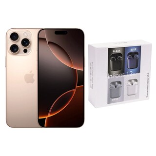 Foto 1 | Foto 1 | Iphone 16 Pro Max 256gb Desierto E-sim Reacondicionado Más Audífonos Genéricos