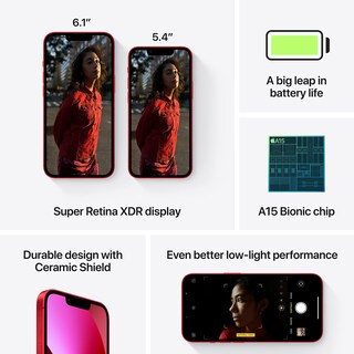 Foto 5 | Foto 5 | iPhone 13 512 GB Rojo Reacondicionado - Venta Internacional
