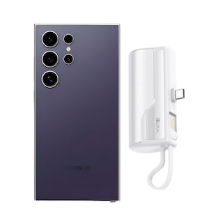 Foto 1 | Foto 1 | Galaxy S24 Ultra 256gb Morado Reacondicionado Más Mini Power Bank