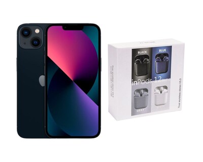 Foto 1 | Foto 1 | Celular iPhone 13 128gb Reacondicionado Negro Más Audífonos Genéricos