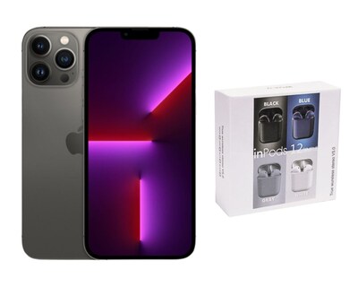 Foto 1 | Foto 1 | Celular Iphone 13 Pro 128gb Color Gris Reacondicionado + Audífonos Genéricos