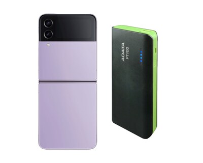Foto 1 | Foto 1 | Celular Samsung Z Flip4 128 GB color Morado Reacondicionado y Power Bank 10,000mah