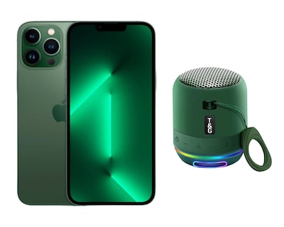Foto 1 | Foto 1 | Celular Apple iPhone 13 Pro Max 128 Gb color Verde Reacondicionado + Mini Bocina