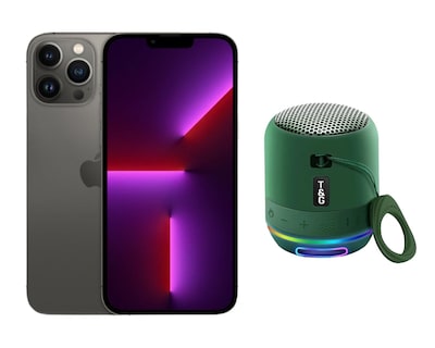 Foto 1 | Foto 1 | Celular Apple iPhone 13 Pro Max 256 Gb color Gris Reacondicionado + Mini Bocina