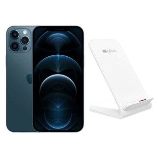 Foto 1 | Foto 1 | Celular iPhone 12 Pro Max 128gb color Azul Reacondicionado + Base Cargador