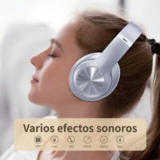 Foto 3 | Foto 3 | Audífonos De Diadema Inalámbricos Bluetooth Lab.g Plata
