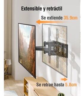 Foto 3 | Foto 3 | Soporte De Pared Para Tv/monitor Elived 26-65 Pulgadas Negro