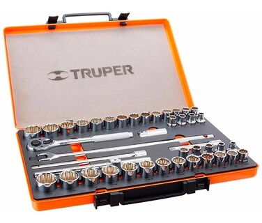 Foto 1 | Foto 1 | Juego de Dados Truper Jd-1/2x42mp 42 Piezas con Estuche