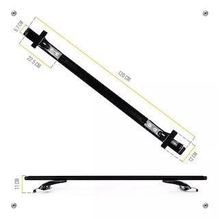 Foto 4 | Foto 4 | Par Barras Portaequipaje Universales Autos Eo Safe Imports Esi-17854 Negro