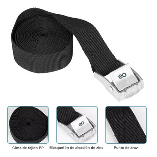 Foto 3 | Foto 3 | Kit 10 Cincho Correa Amarre Trinquete Hebilla Eo Safe Imports Esi-11383-1 Negro