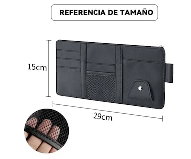 Foto 2 | Foto 2 | 2pz Organizador De Visera Coche Bolsa Cuero Multiuso Tarjeta