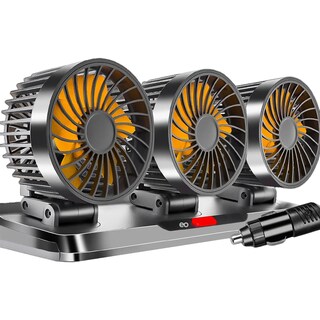 Foto 1 | Foto 1 | Ventilador Para Auto De 3 Cabezas Ajustables Portátil 12v Eo Safe Imports Esi-19980 Gris