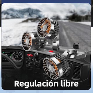 Foto 4 | Foto 4 | Ventilador Para Auto De 3 Cabezas Ajustables Portátil 12v Eo Safe Imports Esi-19980 Gris