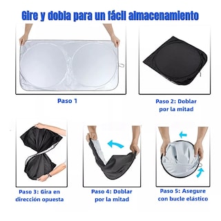 Foto 2 | Foto 2 | Parasoles Set de Ventanillas y Parabrisas para Coche Eo Safe Imports Esi-9032 Multicolor 6 Piezas