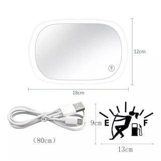 Foto 3 | Foto 3 | Espejo de Maquillaje De Visera Coche Con 3 Modos Luz Led Eo Safe Imports Esi-11762 Blanco