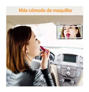Foto 3 | Foto 3 | Espejo De Maquillaje De Visera De Coche Con Luz Recargable Blanco