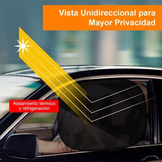 Foto 3 | Foto 3 | Set 4 Lateral Ventana Cubre Sol Automovil Parasol Eo Safe Imports Esi-13832 Negro