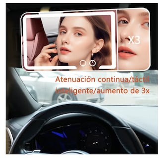 Foto 3 | Foto 3 | Espejo De Maquillaje De Visera De Coche Con 3 Modos Luz Led