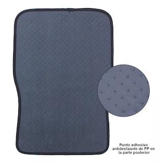 Foto 3 | Foto 3 | Tapete Automotriz Flocado Pvc Universal Antideslizante Eo Safe Imports Esi-7492 color Negro 4 Piezas