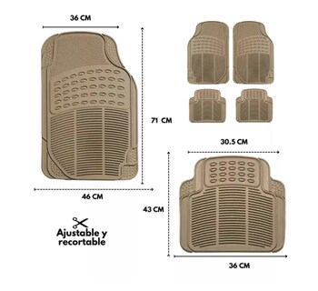 Foto 3 | Foto 3 | Tapete Xtellar Para Auto Universal Uso Rudo Juego De 4 Piezas Modelo Beige