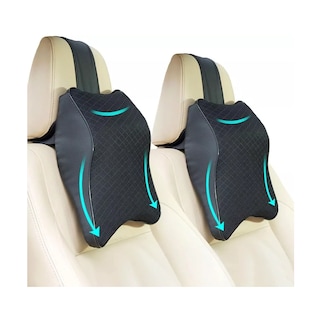 Foto 2 | Foto 2 | Almohada Para Cuello De Algodón Para Asiento De Auto Eo Safe Imports Esi-9521 Negro