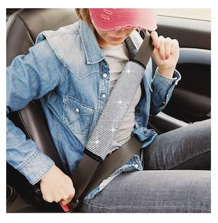 Foto 5 | Foto 5 | Funda para Volante de Brillos 38 cm Negro