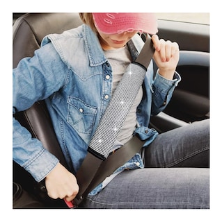 Foto 5 | Foto 5 | Funda Para Volante Para Mujer Brillos Diamantes 38 Cm 5 Pcs, Belug Negro