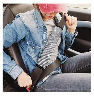 Foto 5 | Foto 5 | Funda Para Volante Lab.g Para Mujer Brillos Diamantes 38 Cm 5 Pcs Negro
